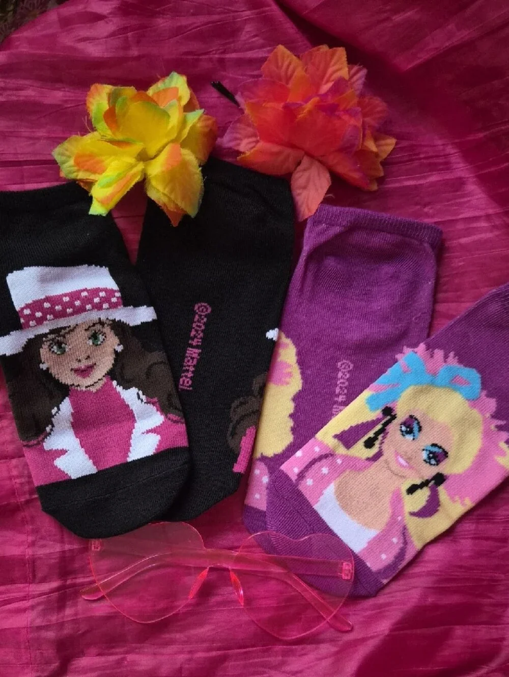 Barbie Girls Character Socks in Pink and Purple